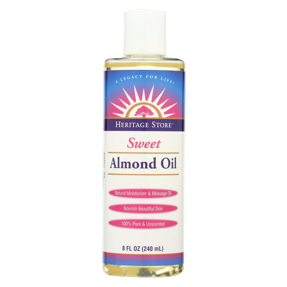 Heritage Products Sweet Almond Oil - 8 Fl Oz
