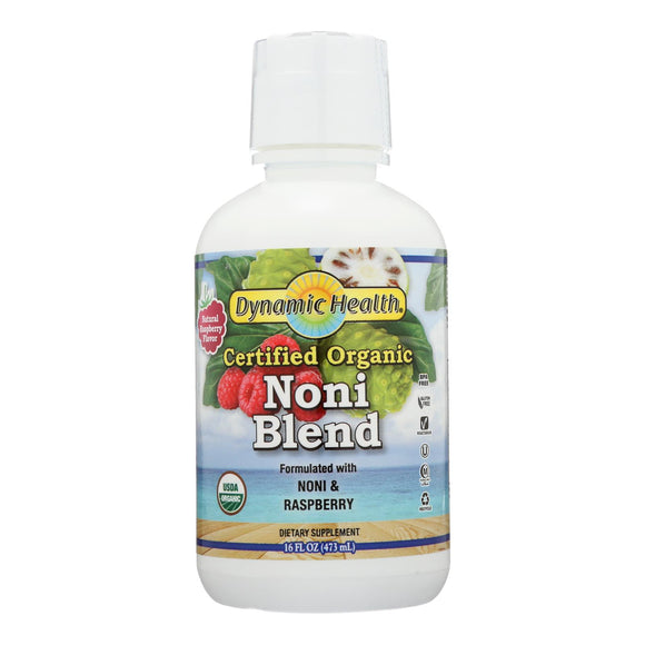 Dynamic Health Organic Certified Noni Juice Raspberry - 16 Fl Oz