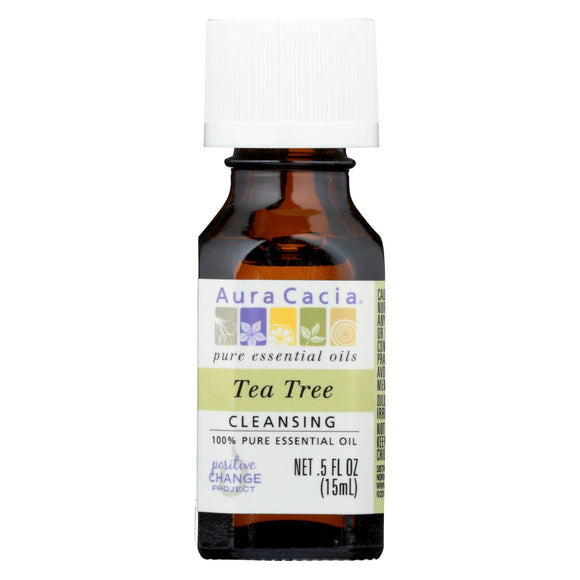 Aura Cacia - Pure Essential Oil Tea Tree - 0.5 Fl Oz