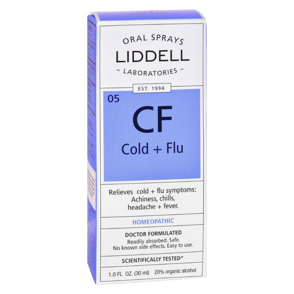 Liddell Homeopathic Cold And Flu Spray - 1 Fl Oz