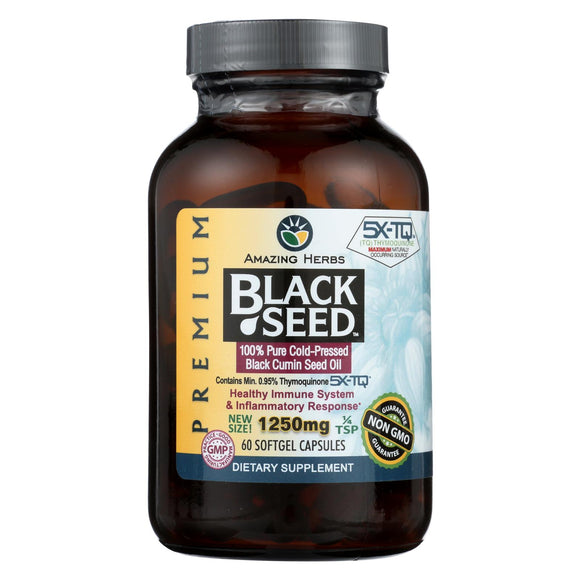 Black Seed Oil - 1250 Mg - 60 Softgel Capsules