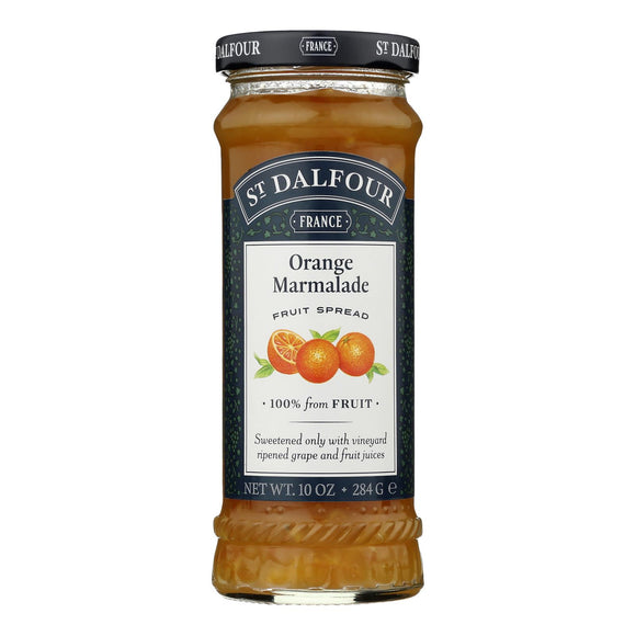 St Dalfour Fruit Spread - Deluxe - 100 Percent Fruit - Orange Marmalade - 10 Oz - Case Of 6