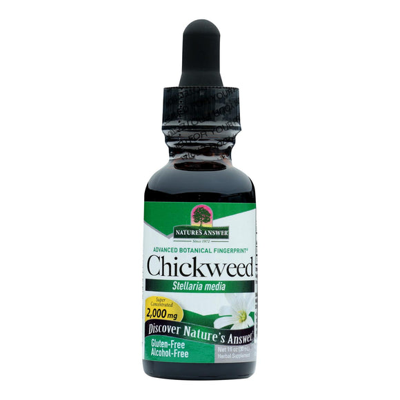 Nature's Answer - Chickweed Herb Alcohol Free - 1 Fl Oz