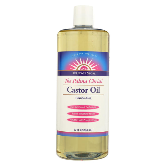 Heritage Products Castor Oil Hexane Free - 32 Fl Oz
