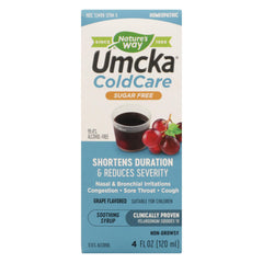 Nature's Way - Umcka Coldcare Syrup Sugar-free Grape - 4 Fl Oz