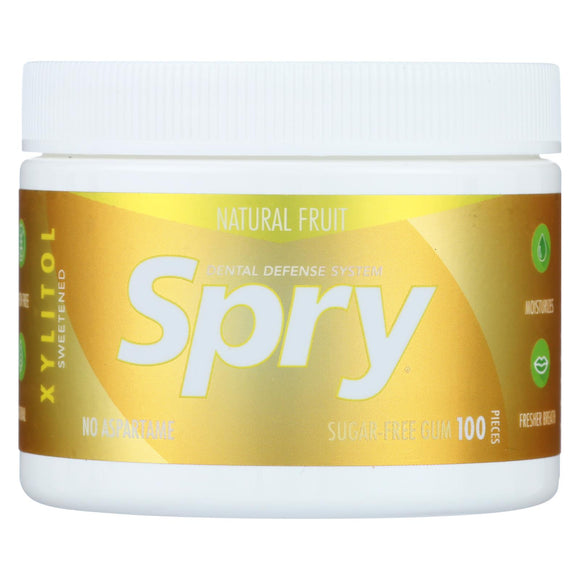 Spry Chewing Gum - Fresh Fruit - 100 Count