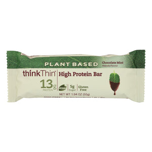 Think! Thin Plant Based Protein Bar - Chocolate Mint - Case Of 10 - 1.94 Oz