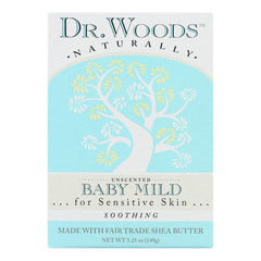 Dr. Woods Bar Soap Baby Mild Unscented - 5.25 Oz