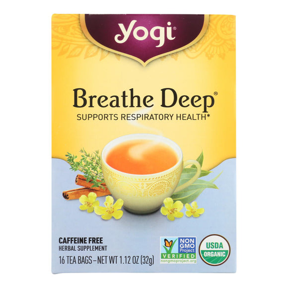 Yogi Tea Breathe Deep - Caffeine Free - 16 Tea Bags