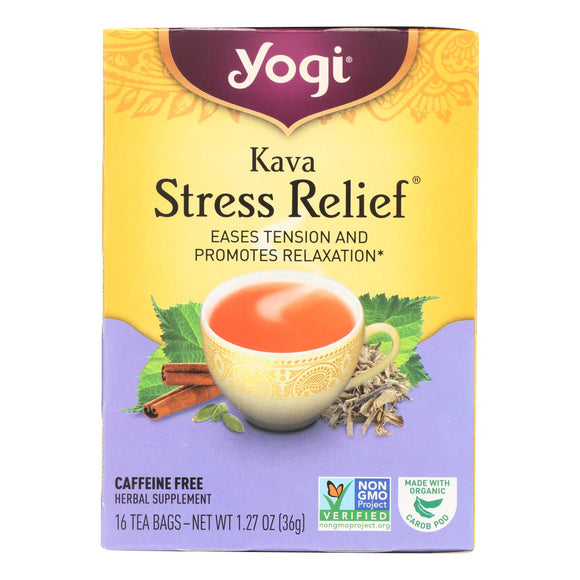 Yogi Tea Kava Stress Relief - Caffeine Free - 16 Tea Bags