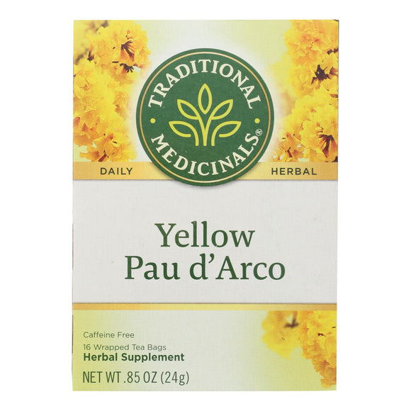Traditional Medicinals Pau D'arco Caffeine Free Herbal Tea - 16 Bags
