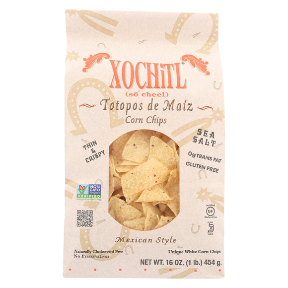 Xochitl Corn Chips - Salted - Case Of 9 - 16 Oz.