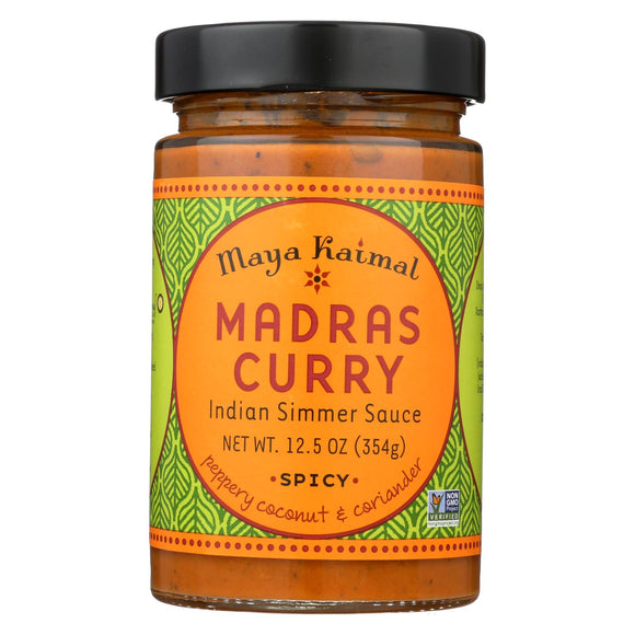 Maya Kaimal Madras Curry Simmer Sauce - Case Of 6 - 12.5 Oz.