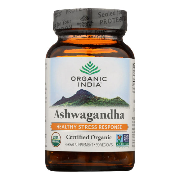 Organic India Wellness Supplements, Ashwagandha  - 1 Each - 90 Vcap