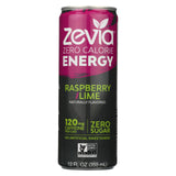 Zevia Zero Calorie Energy Drink - Raspberry/lime - Case Of 12 - 12 Fl Oz