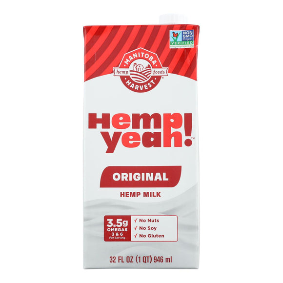 Manitoba Harvest - Hemp Yea Milk Original - Case Of 6 - 32 Fz