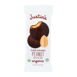 Justin's Nut Butter Organic Peanut Butter Cups - Dark Chocolate - Case Of 12 - 1.4 Oz.