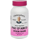 Dr. Christopher's Pau D'arco - 500 Mg - 100 Vegetarian Capsules